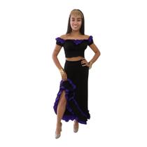 Fantasia Cigana Adulto Feminina Conjunto Espanhola Dança do Ventre Dançarina Flamenco Bailarina Traje Festa Flamenca Fantasia Cigana Adulto Feminina Conjunto Espanhola Dança do Ventre Dançarina Flamenco Bailarina Traje Festa Flamenca