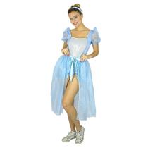 Fantasia Cinderela Adulta Clássica com Tiara e Choker Fantasia Cinderela Adulta Clássica com Tiara e Choker