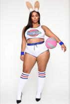 Fantasia Coelhinha Lola Bunny Halloween Conjunto de Tops e Shorts - SANLIN BEANS