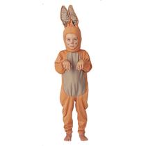Fantasia Coelho Infantil Caramelo Roupa de Páscoa com Orelhas