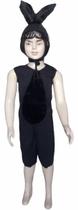 Fantasia Coelho Páscoa Macacão Preto Infantil Menino e Menina Coelhinha Carnaval Halloween Zumbi Terror Fantasia Coelho Páscoa Macacão Preto Infantil Menino e Menina Coelhinha Carnaval Halloween Zumbi Terror