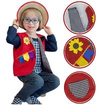 Fantasia colete caipira infantil