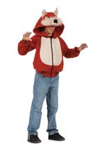 Fantasia com capuz, trajes de RG, Wild Red Fox, criança, pequena, unissex