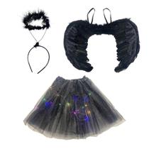 Fantasia completa anjinha carnaval festas a fantasia halloween