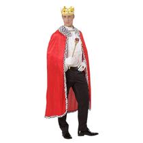 Fantasia Completa Capa de Rei Adulto Cosplay Imperador Realeza Traje Manto Príncipe Festa de Aniversário Debutante