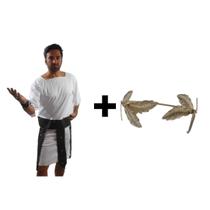 Fantasia Completa Grego Romano Coroa Nero Luxo Masculino Adulto Cosplay Soldado Guerreiro Festa Carnaval Fantasia Completa Grego Romano Coroa Nero Luxo Masculino Adulto Cosplay Soldado Guerreiro Festa Carnaval