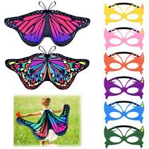 Fantasia Coopay Kids Butterfly Fairy Wings com máscaras de máscaras