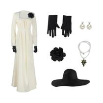 Fantasia Cosplay Feminina Resident Evil Alcina Dimitrescu, Vestido Elegante Com Gola Quadrada, Fantasia Cosplay Feminina Resident Evil Alcina Dimitrescu, Vestido Elegante Com Gola Quadrada,