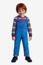 Fantasia Cosplay Infantil Chuck Assustador Completo+Máscara