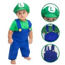 Fantasia Cosplay Infantil De Jogo Do Encanador Verde Fantasia Cosplay Infantil De Jogo Do Encanador Verde