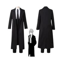 Fantasia Cosplay Makima Chainsaw Man Para Mulheres, Camisa Trench, Uniforme, Peruca, Luvas, Conjunto Fantasia Cosplay Makima Chainsaw Man Para Mulheres, Camisa Trench, Uniforme, Peruca, Luvas, Conjunto