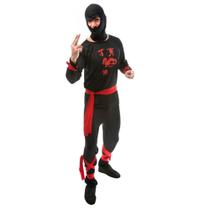 Fantasia Cosplay Ninja Adulto Masculino