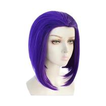 Fantasia Cosplay Raven Teen Titans - Capa Roxa com Capuz e Body Fantasia Cosplay Raven Teen Titans - Capa Roxa com Capuz e Body