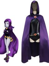 Fantasia Cosplay Raven - Titãs Adolescentes: Macacão de Super-Herói