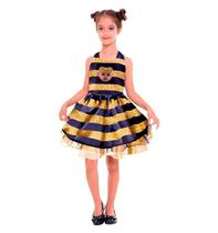 Fantasia da Lol Infantil Vestido Queen Bee de Luxo Fantasia da Lol Infantil Vestido Queen Bee de Luxo