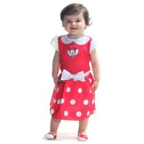 Fantasia da Minnie Bebê 1 e 2 anos Vestido Minnie Vermelho Sulamericana 922014