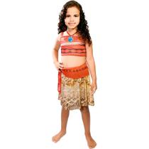 Fantasia da Moana Infantil 3 a 12 anos Clássica Filme Moana Roupa Moana Oficial Super Magia 109SM