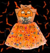 Fantasia de Abobora Laranja Infantil 2-6 anos Tamanho Unico Para Festas e Halloween