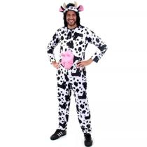 Fantasia de Animais da Fazenda Adulto Vaca Com Capuz Fantasia de Animais da Fazenda Adulto Vaca Com Capuz