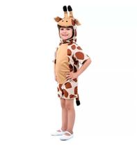 Fantasia de Animais Girafa Verão Infantil Curta Com Gorro e Orelhas Fantasia de Animais Girafa Verão Infantil Curta Com Gorro e Orelhas