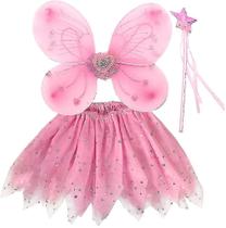 Fantasia de asas de fada para crianças Fantasia de fada de princesa Fantasia de asas de fada para crianças Fantasia de fada de princesa