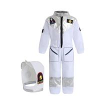 Fantasia De Astronauta Deluxe Para Crianças, Conjunto De Roupa Espacial Branca Com Luvas E Chapéu Fantasia De Astronauta Deluxe Para Crianças, Conjunto De Roupa Espacial Branca Com Luvas E Chapéu