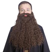 Fantasia de barba falsa de 45 cm de comprimento para cosplay de feiticeiros de Halloween
