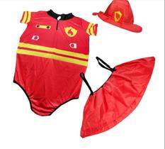 Fantasia De Bombeira Plus Size Feminino Adulto Com Chapéu Fantasia De Bombeira Plus Size Feminino Adulto Com Chapéu