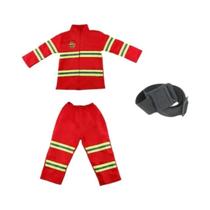 Fantasia De Bombeiro Para Crianças, Meninos E Meninas, Fantasia De Halloween, Carnaval, Uniforme De