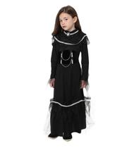 Fantasia de Bruxa Feiticeira Vintage Halloween Infantil Feminina