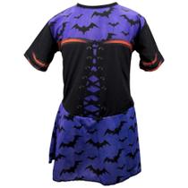Fantasia de Bruxa Morceguinha Infantil Halloween
