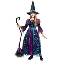 Fantasia de bruxa Spooktacular Creations Moon Shimmer Girl 10-12y Fantasia de bruxa Spooktacular Creations Moon Shimmer Girl 10-12y