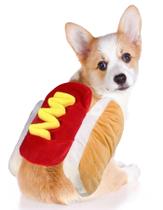 Fantasia de cachorro GOYOSWA Hot Dog Halloween para XS Small Medium