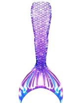 Fantasia de cauda de sereia DNFUN para mulheres, tamanhos SML sem monofin Fantasia de cauda de sereia DNFUN para mulheres, tamanhos SML sem monofin