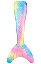 Fantasia de cauda de sereia DNFUN para mulheres, tamanhos SML sem monofin