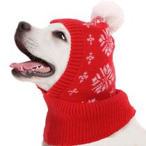 Fantasia de chapéu de Natal para cães IDOMIK Warm Knit para animais de estimação pequenos/médios