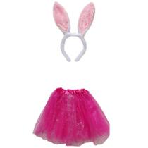 Fantasia De Coelho Adulto Saia + Tiara - Páscoa - Festas