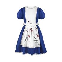 Fantasia De Cosplay Alice Madness Returns Para Mulheres, Vestido De Uniforme De Empregada Sangrenta Fantasia De Cosplay Alice Madness Returns Para Mulheres, Vestido De Uniforme De Empregada Sangrenta