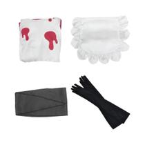 Fantasia De Cosplay Anime 4 Peças Para Mulheres E Homens, Traje De Empregada Com Saia, Avental, Fantasia De Cosplay Anime 4 Peças Para Mulheres E Homens, Traje De Empregada Com Saia, Avental,