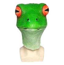 Fantasia de cosplay com chapéu de látex para animais da Mask Frog Party