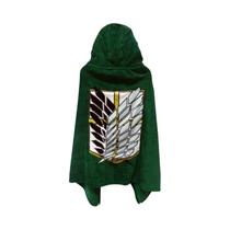 Fantasia De Cosplay Da Legião De Exploração De Shingeki No Kyojin Attack on Titan Com Capa Verde