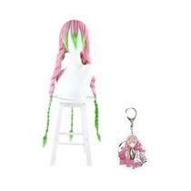 Fantasia De Cosplay De Anime Feminina Kanroji Mitsuri, Uniforme De Halloween Para Adultos E Fantasia De Cosplay De Anime Feminina Kanroji Mitsuri, Uniforme De Halloween Para Adultos E