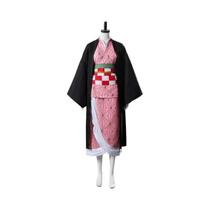 Fantasia De Cosplay De Anime Kamado Nezuko Demon Slayer Para Adultos E Crianças, Kimono, Haori,
