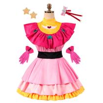 Fantasia de cosplay de anime SoHis NO Kos Aquamarine com vestido Glo Fantasia de cosplay de anime SoHis NO Kos Aquamarine com vestido Glo