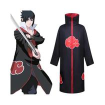 Fantasia De Cosplay De Anime Uchiha Itachi Com Capa De Nuvem Vermelha E Acessórios Para Halloween