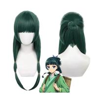 Fantasia de cosplay de anime verde peruca vestido saia top para mulheres Halloween Maomao The