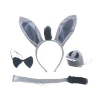 Fantasia De Cosplay De Burro Para Crianças E Adultos Com Tiara, Gravata Borboleta, Cauda, Luvas E