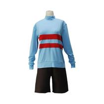 Fantasia De Cosplay De Manga Comprida Com Gola Alta, Frisk Chara, Halloween, Role-Playing,