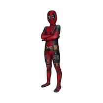 Fantasia De Cosplay De Super-Herói Deadpool Para Meninos, Macacão De Compressão Para Treino De
