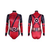 Fantasia De Cosplay De Super-Herói Feminino Homem-Aranha Capitão América Impressão 3D Manga Longa